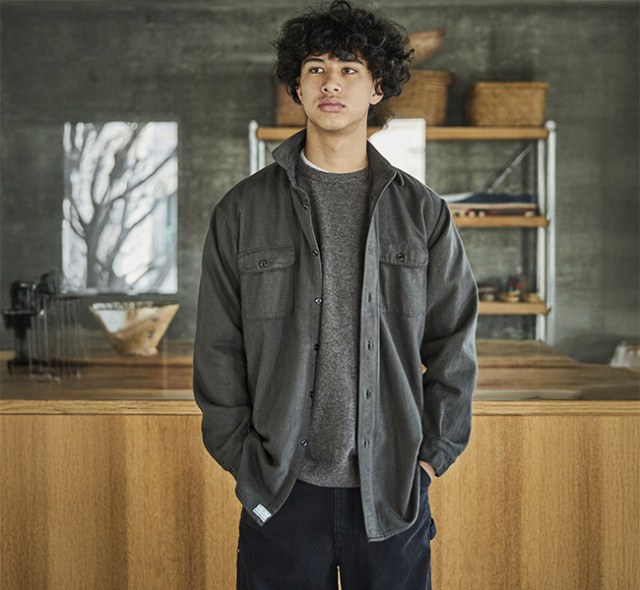 orslow オアスロウ 01-V8072-52 リラックスフィット フランネルシャツ コーヒーブラウン RELAX FIT FLANNEL SHIRT COFFEEBROWN