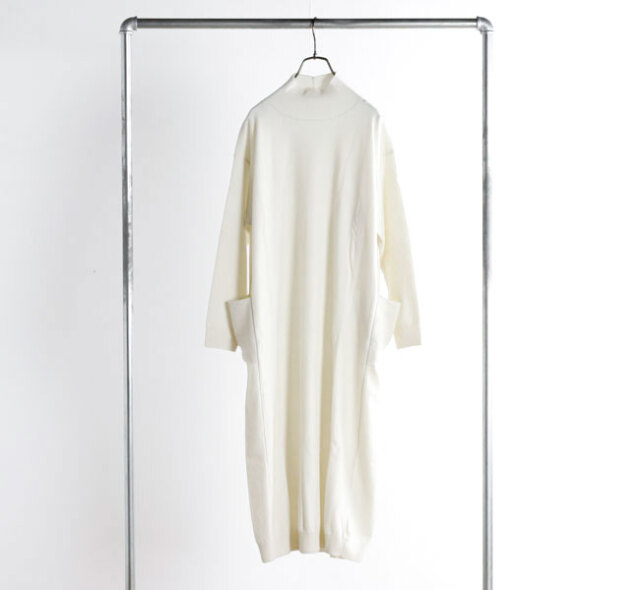 evam eva エヴァムエヴァ E253K203 ウールタートルネック ワンピース