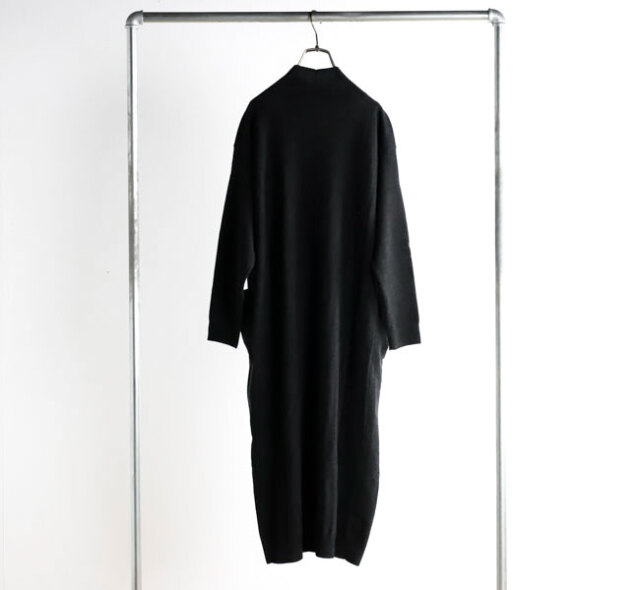 evam eva エヴァムエヴァ E253K203 ウールタートルネック ワンピース