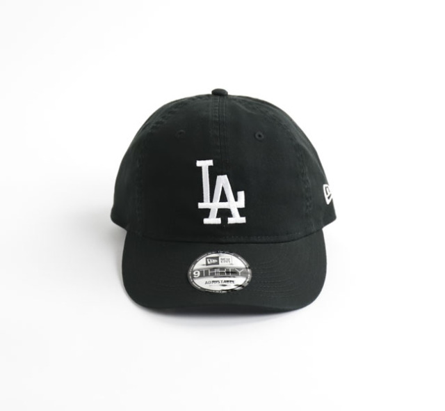 NEW ERA ニューエラ 9THIRTY ロサンゼルス・ドジャース ウォッシュドコットン ブラック × ホワイト 14525047