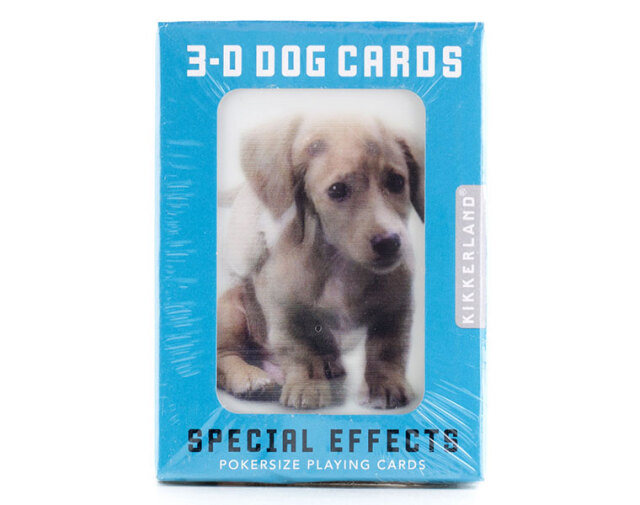 3D Dog Cards KIKKERLAND 3Dドッグカード  犬のトランプ