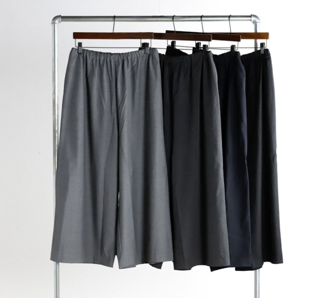 SALE 30%OFF mizuiro ind ミズイロインド 3-260069 T/Rワイドイージーパンツ