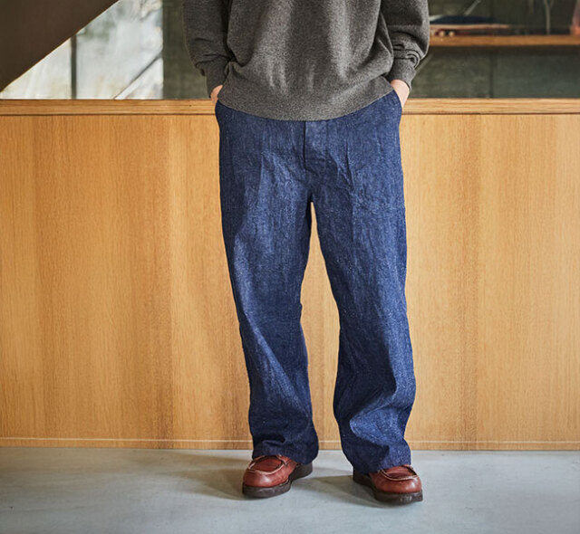 orslow オアスロウ 01-V5130-81 WIDE FIT US NAVY DENIM UTILITY PANTS ONE WASH ワイドフィット US NAVY デニム ユーティリティーパンツ ワンウォッシュ