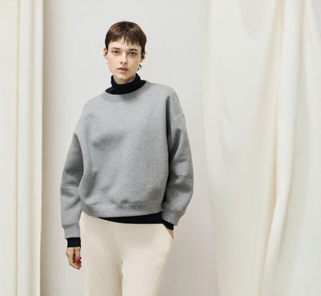 SALE40%OFFunfil アンフィル double faced jersey wide-body sweatshirts ダブルフェイスジャージー スウェット WVSP-UW106