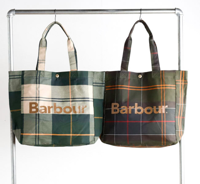 Barbour バブアー UBA0751 Telfield タータンロゴトートバッグ