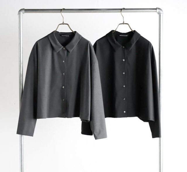 mizuiro ind ミズイロインド 3-230129 T/R wide shirt PT ワイドシャツ
