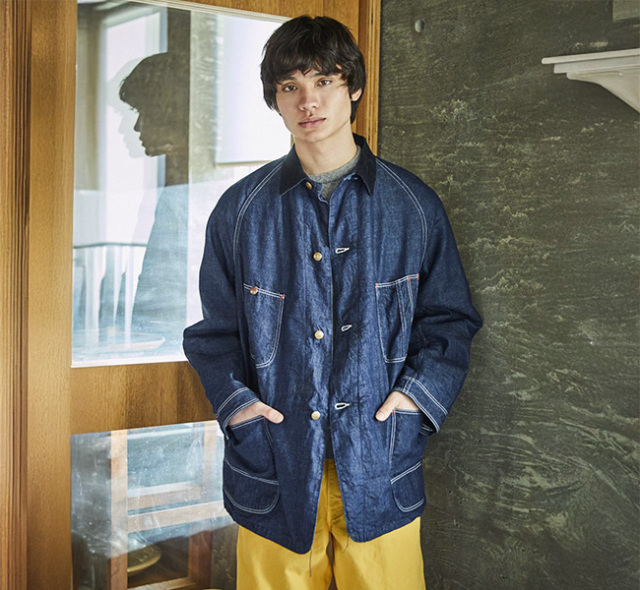 orslow オアスロウ 01-6144-81 ウール ライナー リラックスフィット デニム カバーオール ワンウォッシュ WOOL LINER RELAX FIT DENIM COVERALL ONE WASH