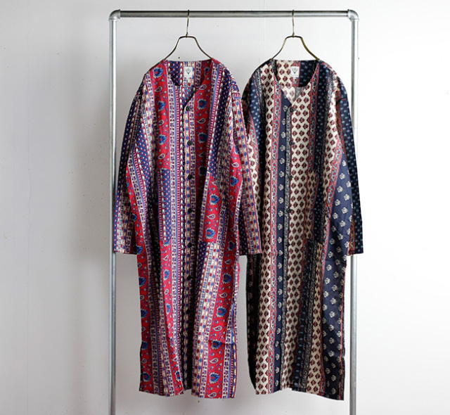 SALE40%OFF SOUTH2 WEST8 サウスツーウエストエイト V NECK ARMY DRESS MULTI STRIPE  BOTANICAL PT. Vネックアーミードレス MR805