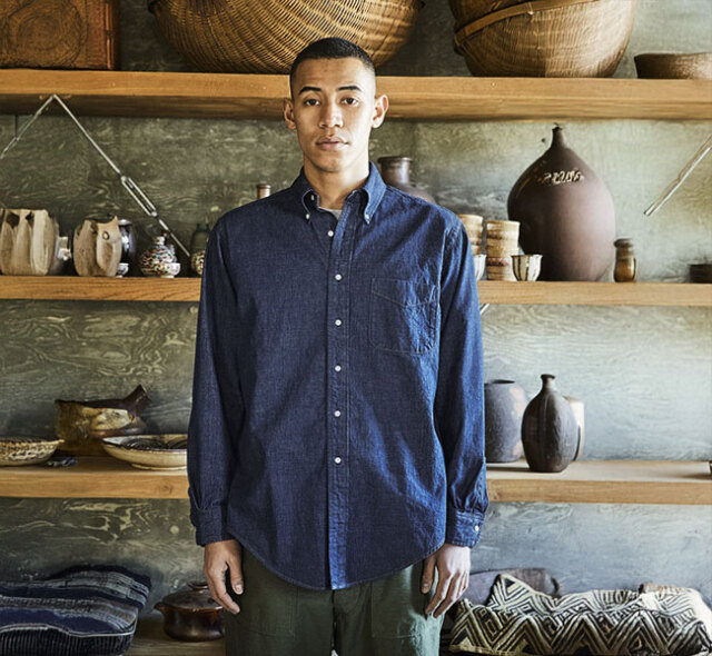 orslow オアスロウ 01-8112-81 STANDARD BUTTON DOWN SHIRT ONE WASH スタンダードボタンダウンシャツ ワンウォッシュ