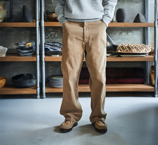 orslow オアスロウ 01-5328-53S ダッドフィット オックスフォードペインターパンツ ブラウン DAD'S FIT OXFORD PAINTER PANTS BROWN