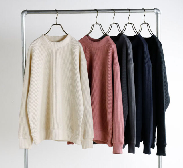 Jackman ジャックマン JM7607 ワッフルミッドネック Waffle Midneck