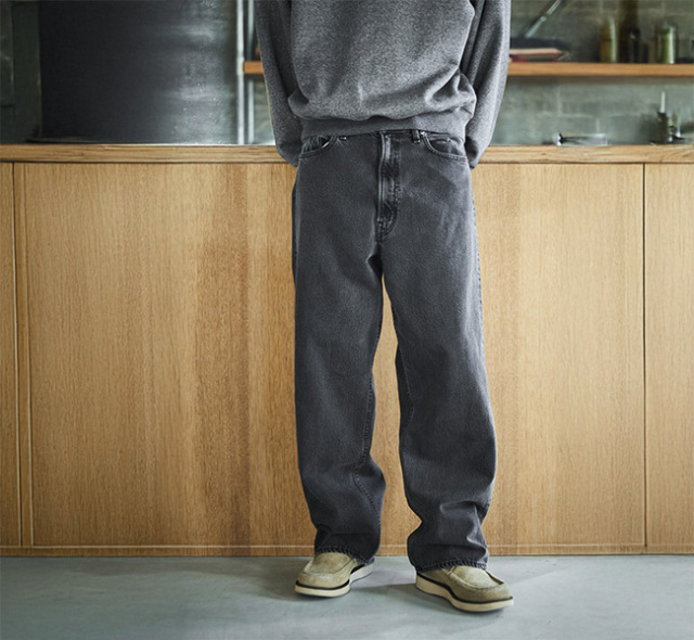 orslow オアスロウ 01-1100W-D61S スーパーダッド デニムパンツ ブラックデニムストーン SUPER DAD'S DENIM PANTS BLACK DENIM STONE