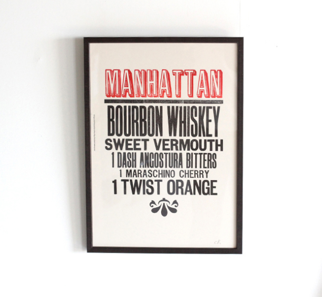 A TWO PIPE PROBLEM LETTERPRESS 　 MANHATTAN  Lサイズ