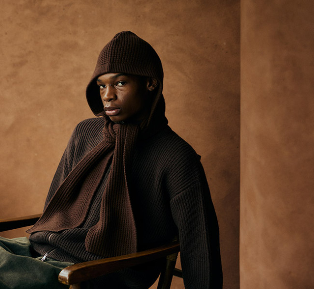 COMFORTABLE REASON コンフォータブル リーズン Wool Hood Scarf フードマフラー