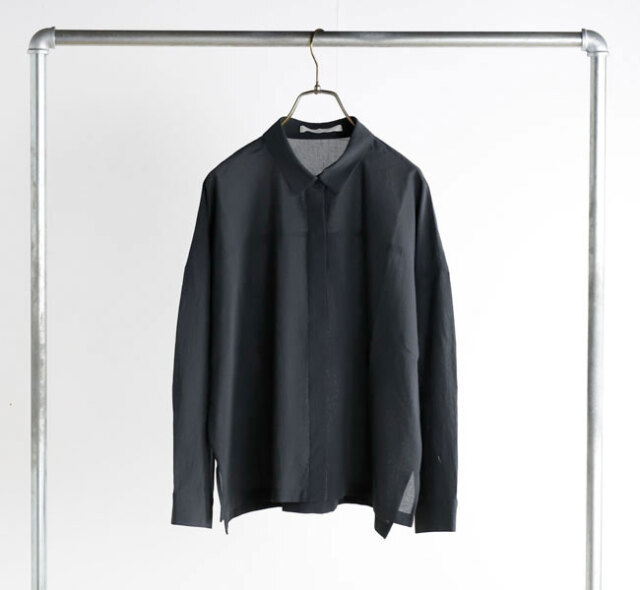 evam eva エヴァムエヴァ E261T118 コットン シャツ cotton shirt