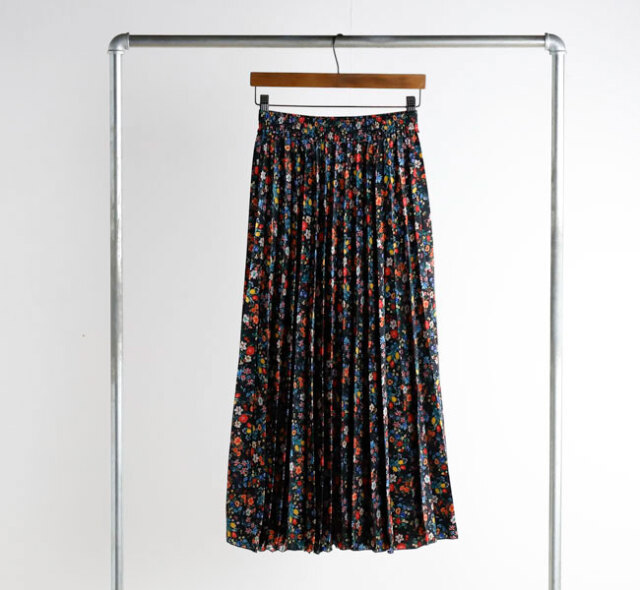 MEYAME メヤメ MEY-2431 フラワープリント プリーツスカート PLEATED