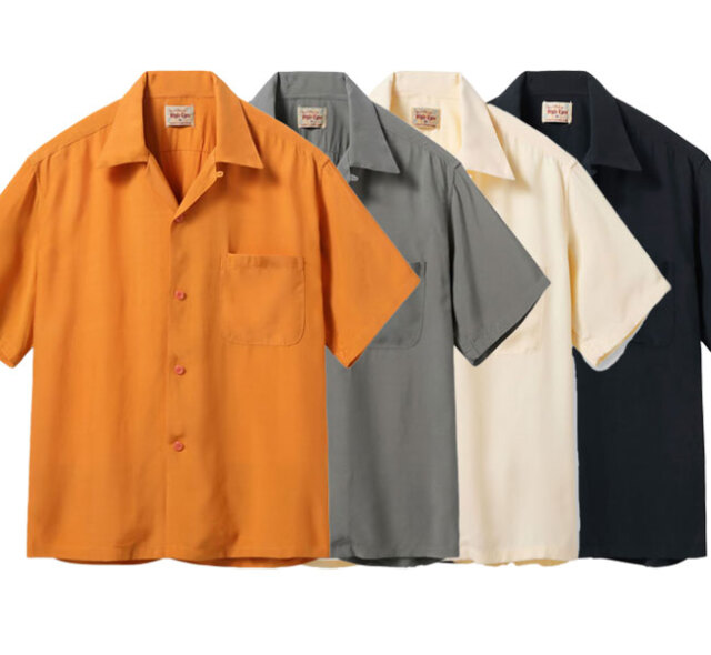STYLE EYES スタイルアイズ SE39455 ボーリングシャツ 半袖 Lot No. SE39455 / RAYON BOWLING SHIRT “PLAIN”