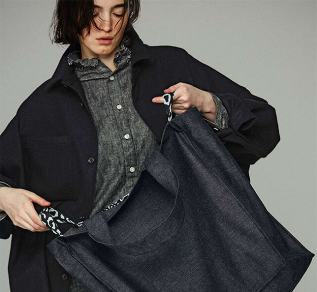 Yarmo ヤーモ YAR-26AW S28D ラッフルシャツ Ruffle Shirts_Dungaree