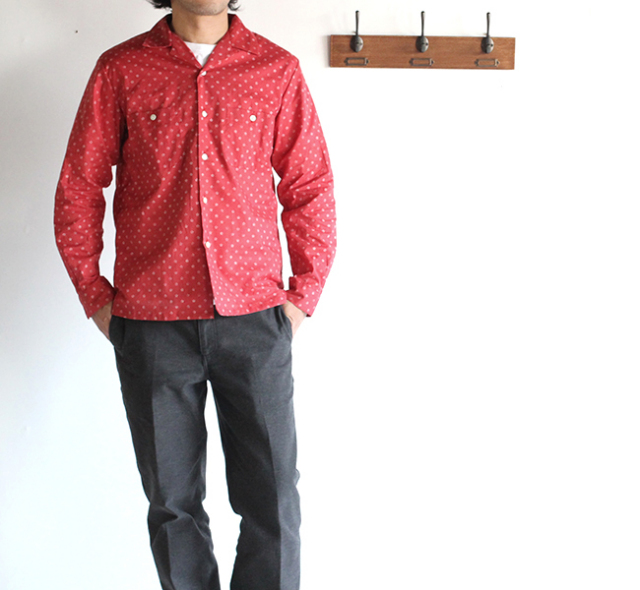 SALE50%OFF A VONTADE アボンタージ Open Shirt -Star Dots-