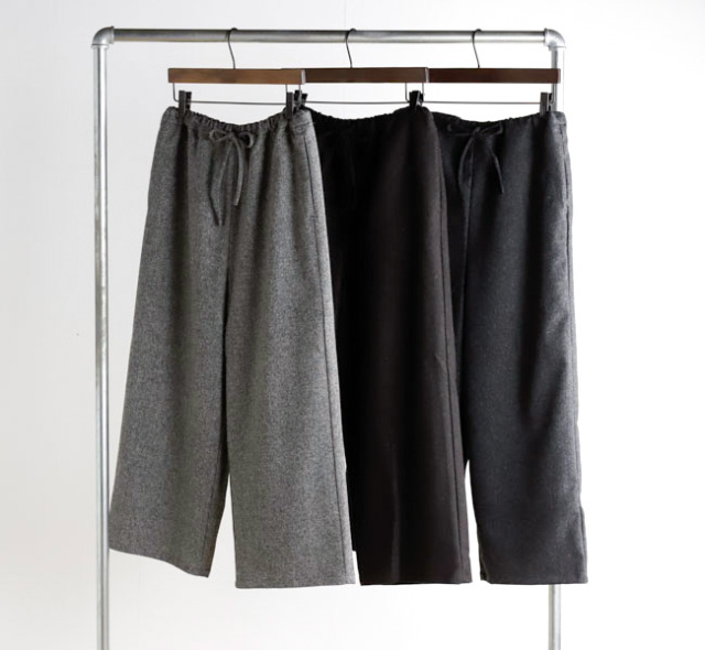 SALE 30%OFF mizuiro ind ミズイロインド 4-260059 ウールブレンドイージーパンツ