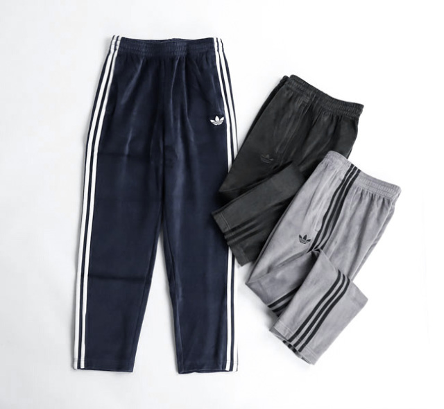 adidas Originals アディダス オリジナルス JW8377/JX1555/JX1557 SSTアディカラー ベロア トラックパンツ