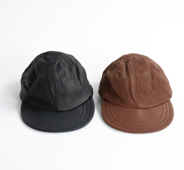 DECHO デコ 9-6AD25 レザー6パネルキャップ LEATHER 6 PANEL CAP