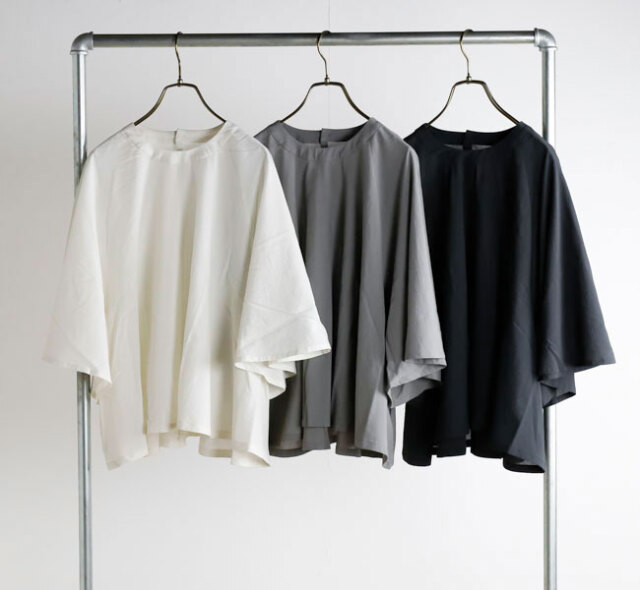 evam eva エヴァムエヴァ E261T119 コットンフレア プルオーバー cotton flare pullover