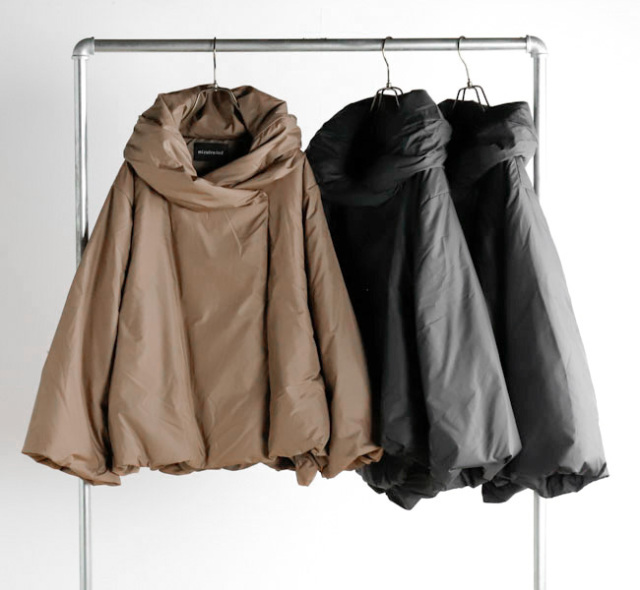 mizuiro ind ミズイロインド 3-270053 フード付きショートダウンジャケット