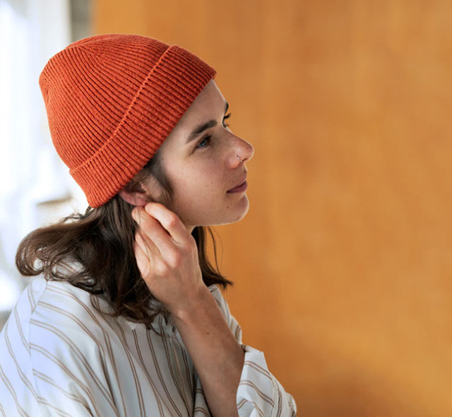 ROTOTO ロトト　帽子　WASHI/RECYCLED COTTON BEANIE　R5136