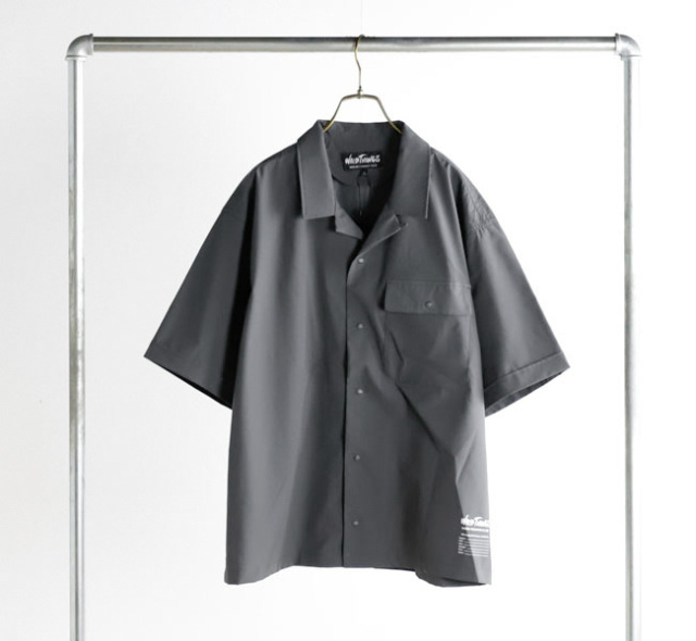 WILD THINGS ワイルドシングス OPEN COLLAR POCKET SHIRT