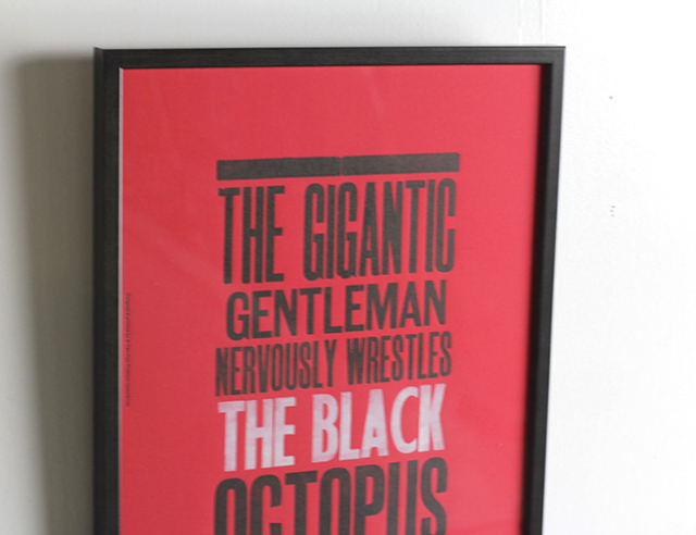 コレクション A TWO PIPE PROBLEM LETTERPRESS A TWO PIPE PROBLEM LETTERPRESS ONE AND ONLY POSTER Mサイズ