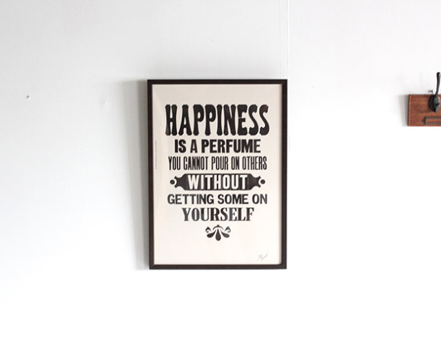 A TWO PIPE PROBLEM LETTERPRESS 　 HAPPINESS  Lサイズ