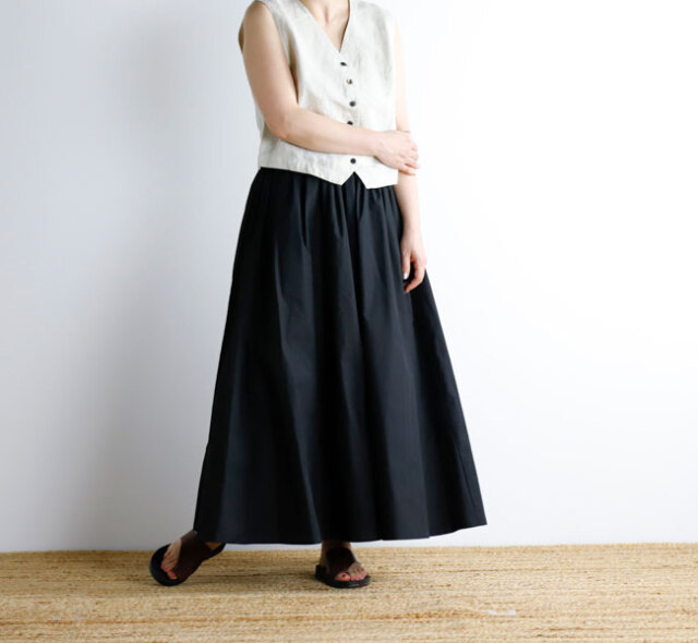 SALE 40%OFF MIDIUMISOLID ミディウミソリッド タックギャザーボリュームスカート　2-16209342