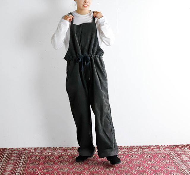 SALE40%OFFARMEN アーメン GNAM2371 サロペット 13WALE COTTON CORDUROY ONE WASH SALOPETTE