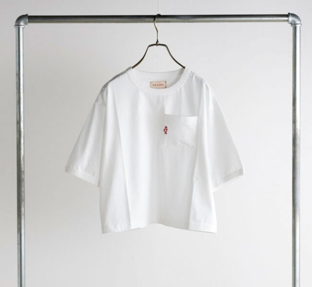 MEYAME メヤメ MEY-2436 ポケットTシャツ EMBROIDERED POCKET TEE