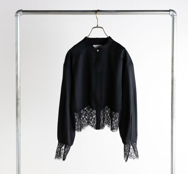 SALE30%OFF // MIDIUMISOLID ミディウミソリッド レースカットワークシャツ　3-132174 MIDIUMISOLID ミディウミソリッド レースカットワークシャツ 3