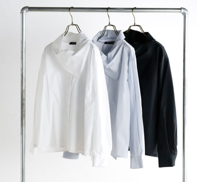 mizuiro ind ミズイロインド 1-230148 スカーフカラーシャツ