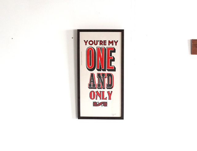 A TWO PIPE PROBLEM LETTERPRESS 　 ONE AND ONLY POSTER  Mサイズ 再入荷