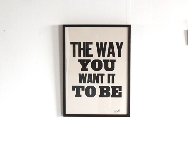 A TWO PIPE PROBLEM LETTERPRESS 　 THE WAY YOU WANT IT TO BE Lサイズ