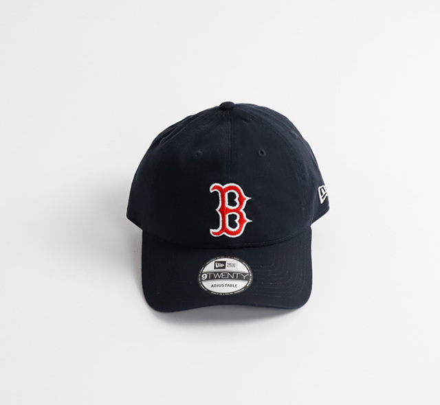 NEW ERA ニューエラ 9TWENTY クロスストラップ ウォッシュドコットン ボストン・レッドソックス ネイビー × ラディアントレッド  14525140