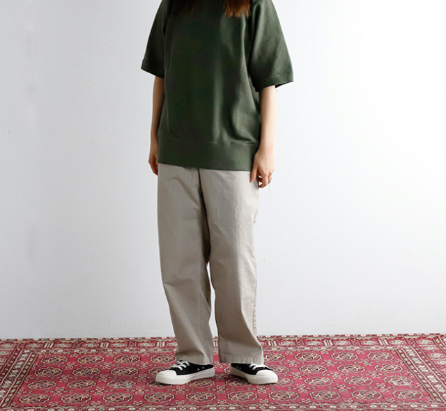 ARMEN アーメン  LIGHT WEIGHT COTTON HERRINGBONE CARPENTER PANTS　ADNAM2102