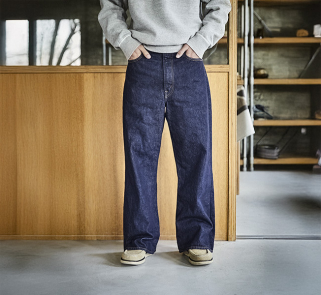 orslow オアスロウ 01-2021W-81 WIDE FLARE DENIM ONE WASH ワイドフレアーデニムジーンズ ワンウォッシュ
