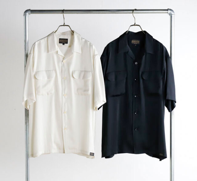 PENDLETON ペンドルトン 62754019 オープンカラー  S/Sシャツ 半袖 Open Collar Shirts　無地