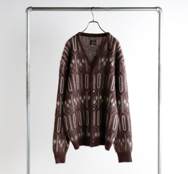 NEEDLES ニードルズ Mohair Cardigan - Geometric モヘアカーディガン RW357