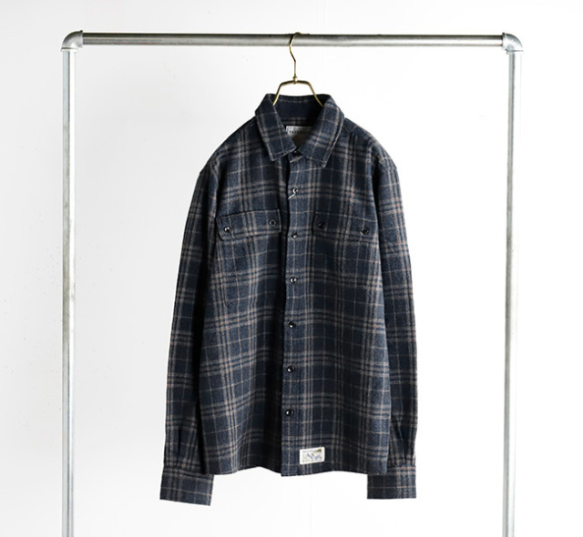 PAPERSKY CORMORANT WOOL SHIRT チェック Mサイズ PAPERSKY CORMORANT WOOL SHIRT チェック Mサイズ（SUPER LIGHT