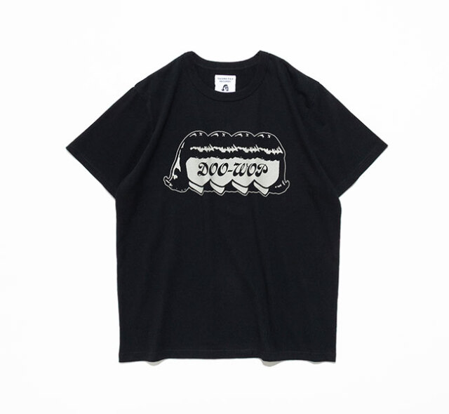 TACOMA FUJI RECORDS タコマフジレコード DOO-WOP Tee designed by Hiroshi Iguchi Tシャツ ブラック