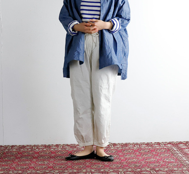 VAS-Y LENTEMENT ヴァジー ラントモン NVL2011PD 40'S POPLIN OVERDYED