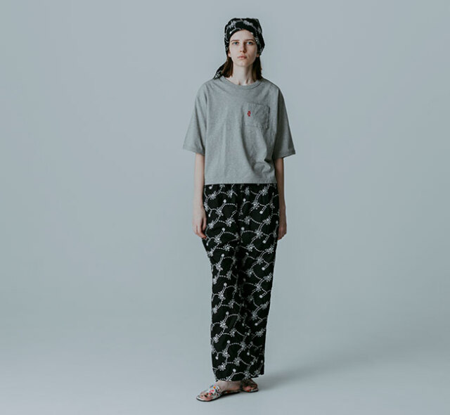 MEYAME メヤメ MEY-2427 刺繍レース コージーパンツ EMBROIDERED COZY PANTS