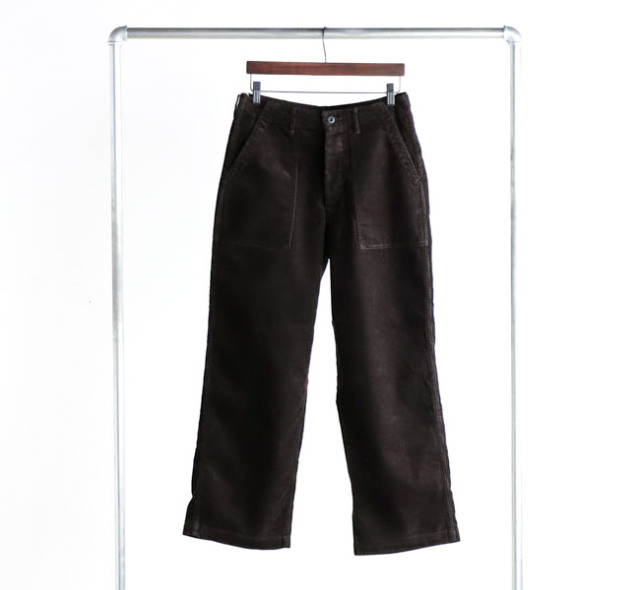 ordinary fits オーディナリーフィッツCORDUROY FATIGUE PANTS ファティーグパンツ ブラウン PT023-BRN