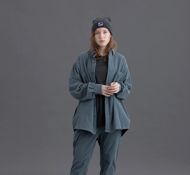 SALE40%OFFPAPERSKY WEAR ペーパースカイウェア HIKE&BIKE CAVE CORDUROY BIG SHIRT  ハイク＆バイク ケイブ コーデュロイ ビッグシャツ  PS232008